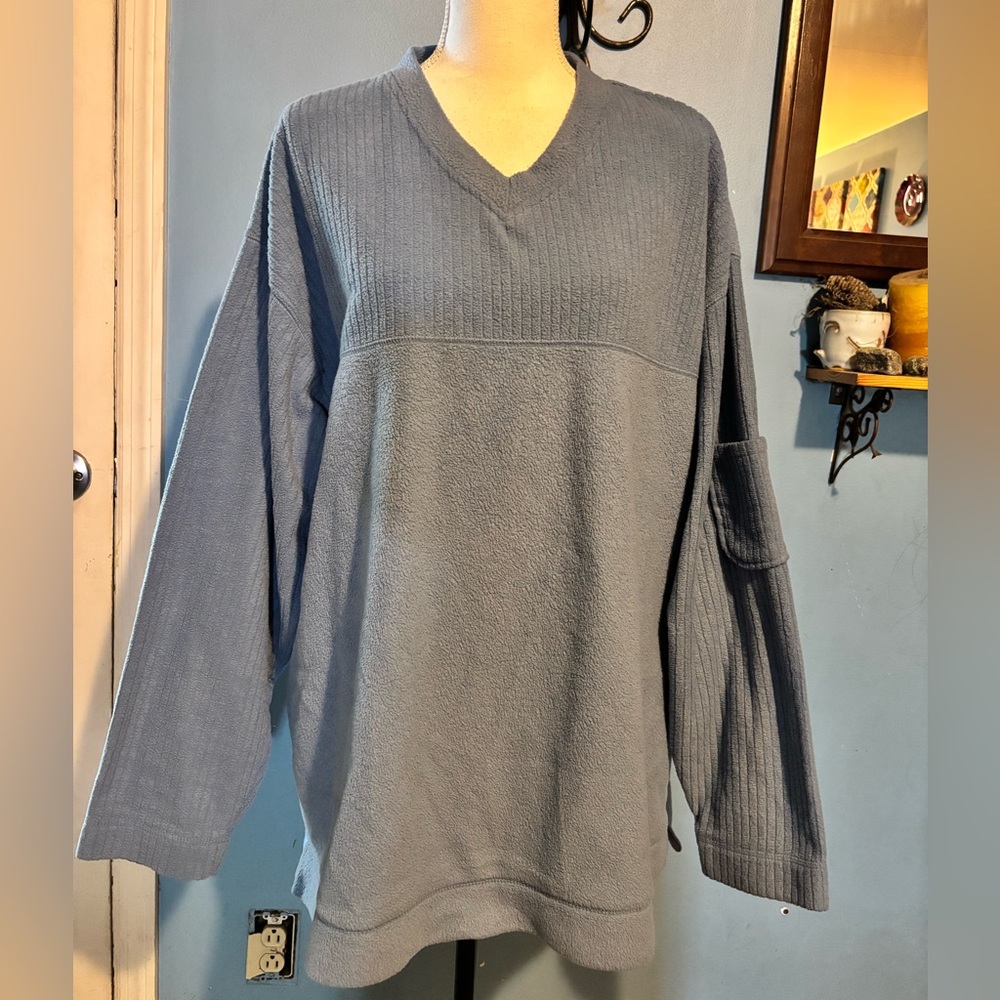Vintage Y2K, Arizona, V-Neck, Fleece, Pullover